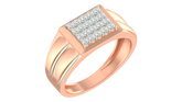 18K Gold & Diamond Ring For Men KRA60282
